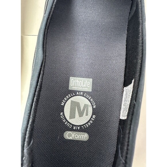 MERRELL Plaza Ballet Women's 8.5 EU 39 Black Slip On Comfort Ortholite Leather - Picture 5 of 14